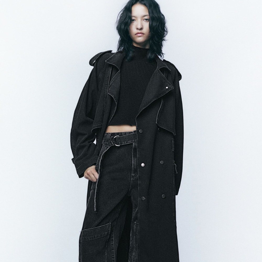 COPY - Zara Belted Denim Trench Coat